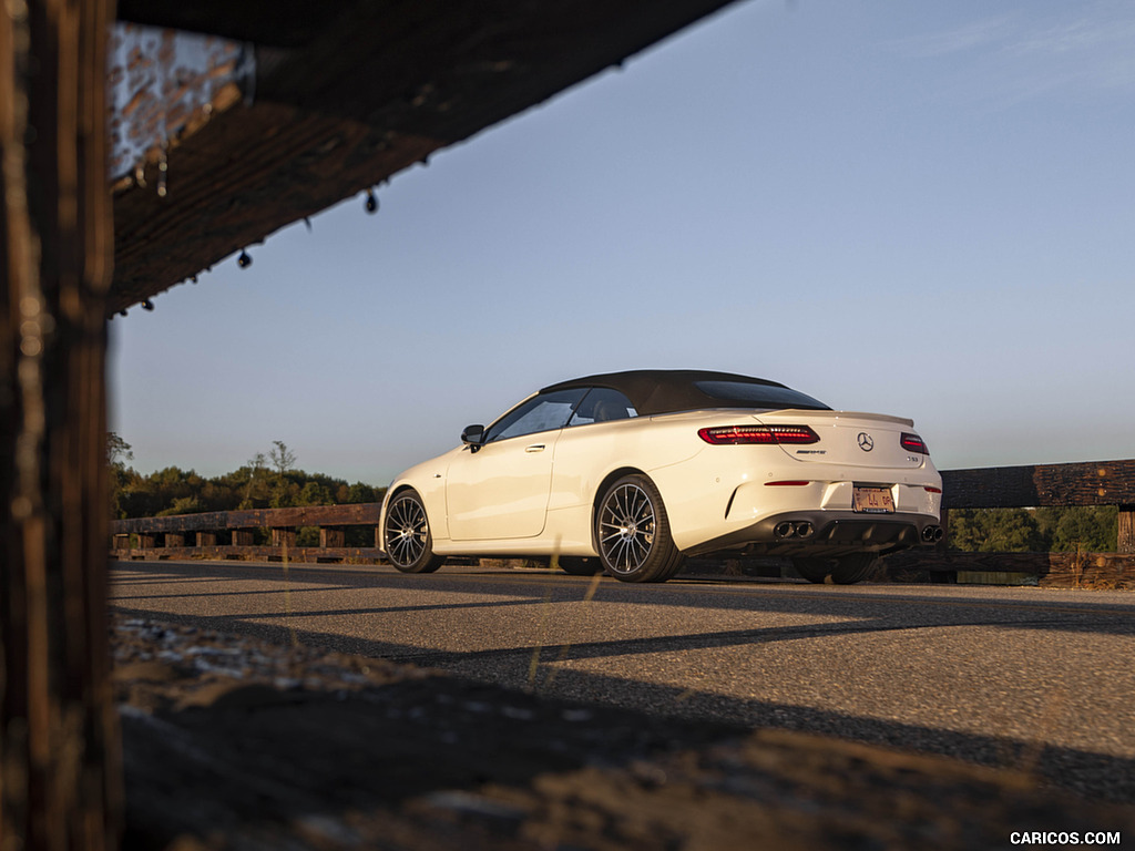 2021 Mercedes-AMG E 53 Cabriolet (US-Spec) - Rear Three-Quarter