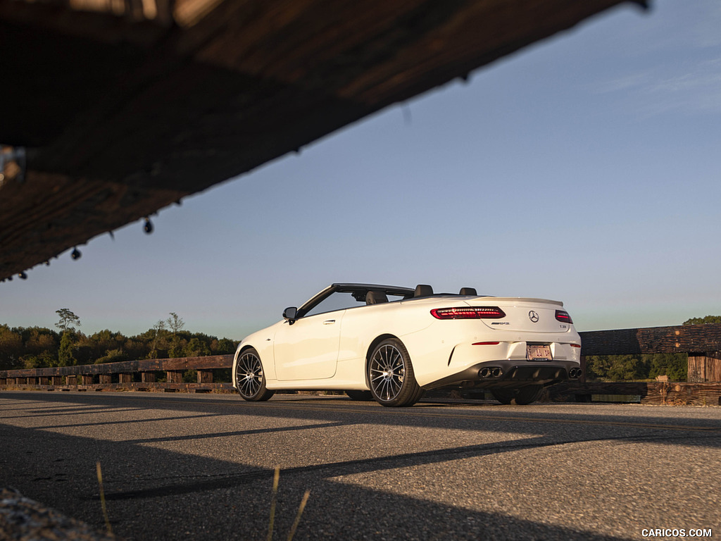 2021 Mercedes-AMG E 53 Cabriolet (US-Spec) - Rear Three-Quarter