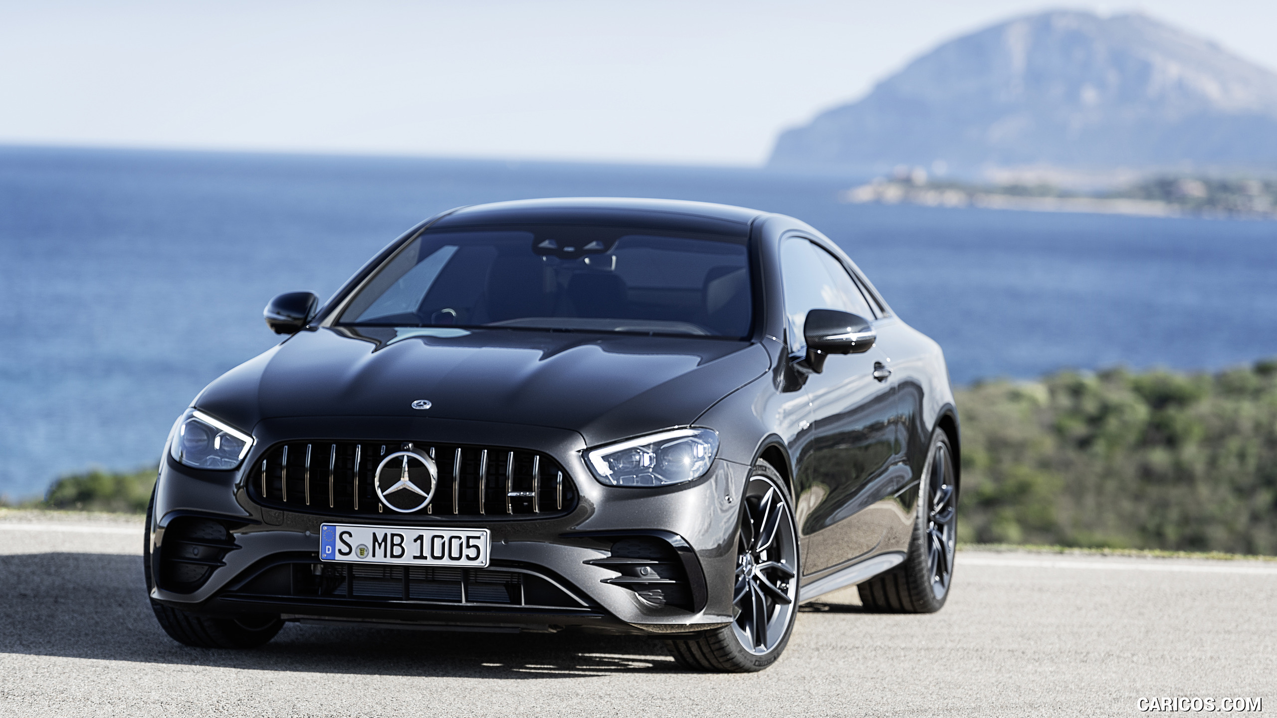 2021 Mercedes-AMG E 53 Coupe (Color: Graphite Grey Metallic) - Front, #15 of 37
