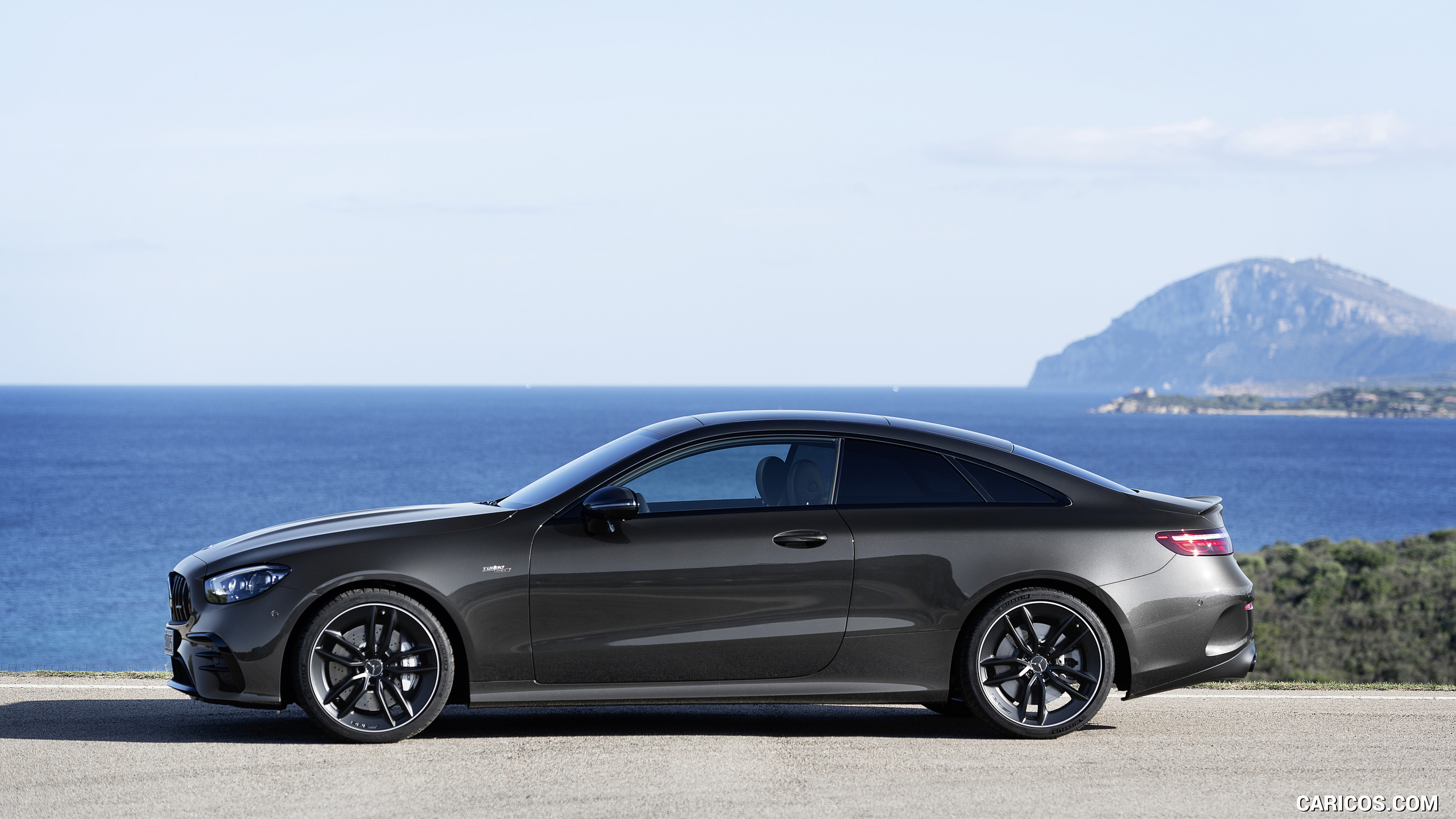 2021 Mercedes-AMG E 53 Coupe (Color: Graphite Grey Metallic) - Side, #17 of 37