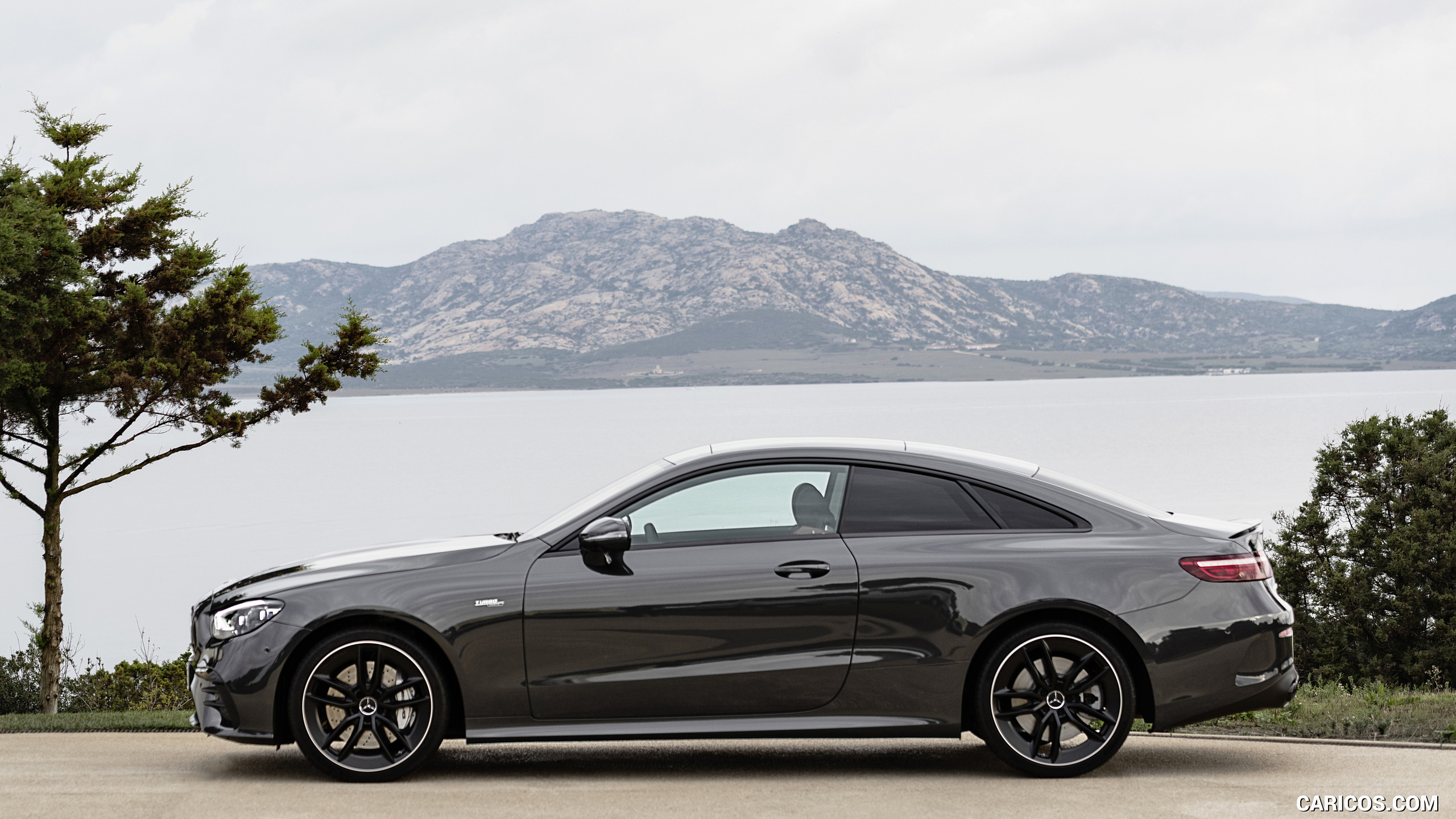 2021 Mercedes-AMG E 53 Coupe (Color: Graphite Grey Metallic) - Side, #22 of 37