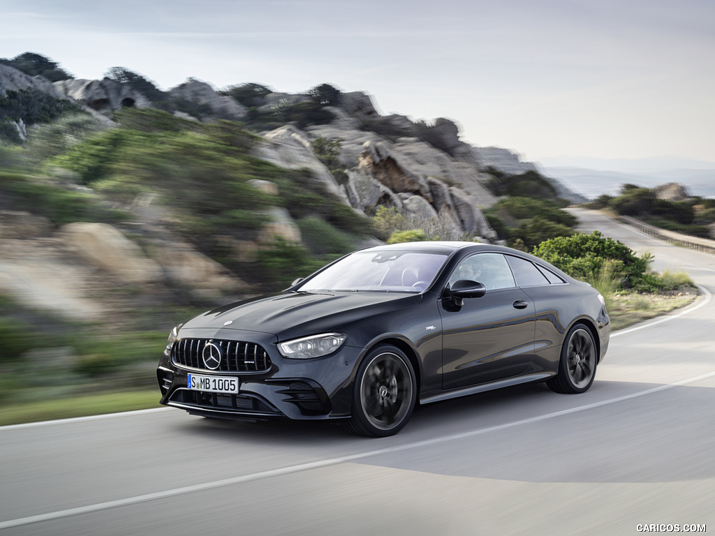 2021 Mercedes-AMG E 53 Coupe (Color: Graphite Grey Metallic) - Front Three-Quarter