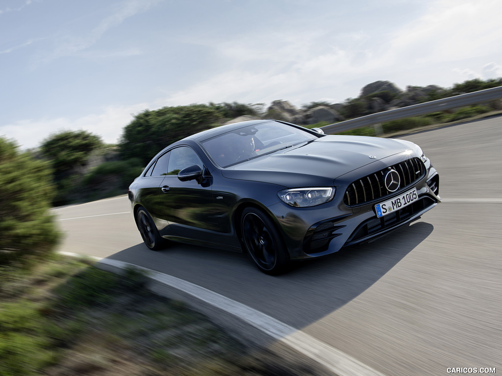 2021 Mercedes-AMG E 53 Coupe (Color: Graphite Grey Metallic) - Front Three-Quarter