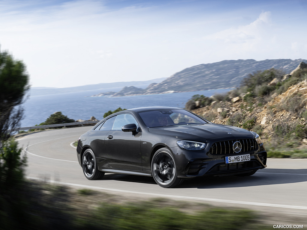 2021 Mercedes-AMG E 53 Coupe (Color: Graphite Grey Metallic) - Front Three-Quarter