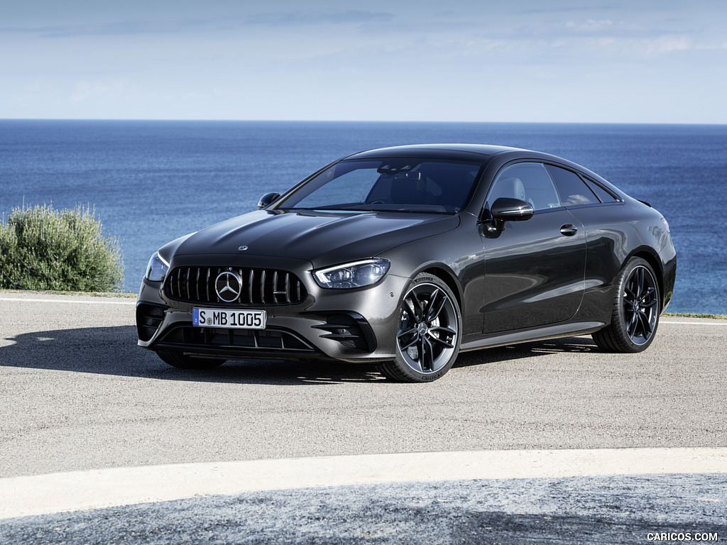 2021 Mercedes-AMG E 53 Coupe (Color: Graphite Grey Metallic) - Front Three-Quarter