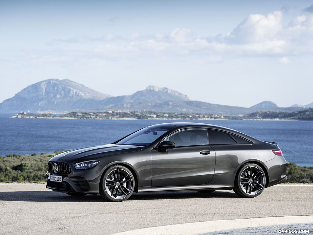 2021 Mercedes-AMG E 53 Coupe (Color: Graphite Grey Metallic) - Front Three-Quarter