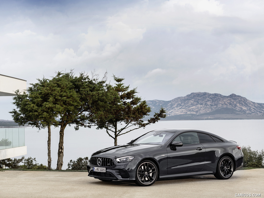 2021 Mercedes-AMG E 53 Coupe (Color: Graphite Grey Metallic) - Front Three-Quarter