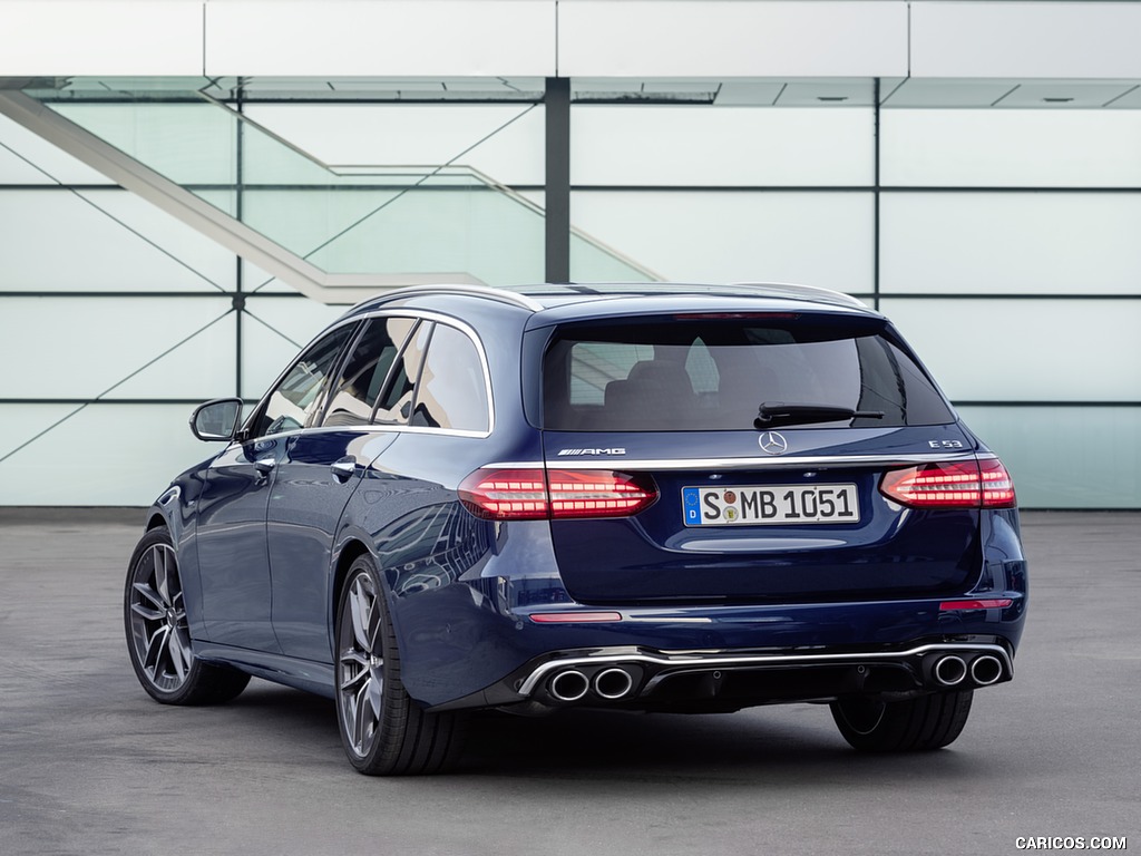 2021 Mercedes-AMG E 53 Estate 4MATIC+ T-Model (Color: Cavansite Blue Metallic) - Rear