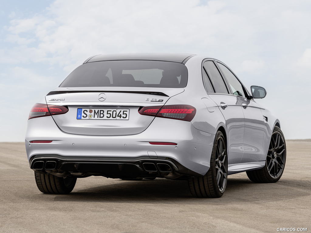 2021 Mercedes-AMG E 63 S (Color: Hightech Silver Metallic) - Rear