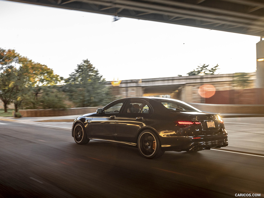 2021 Mercedes-AMG E 63 S (US-Spec) - Rear Three-Quarter