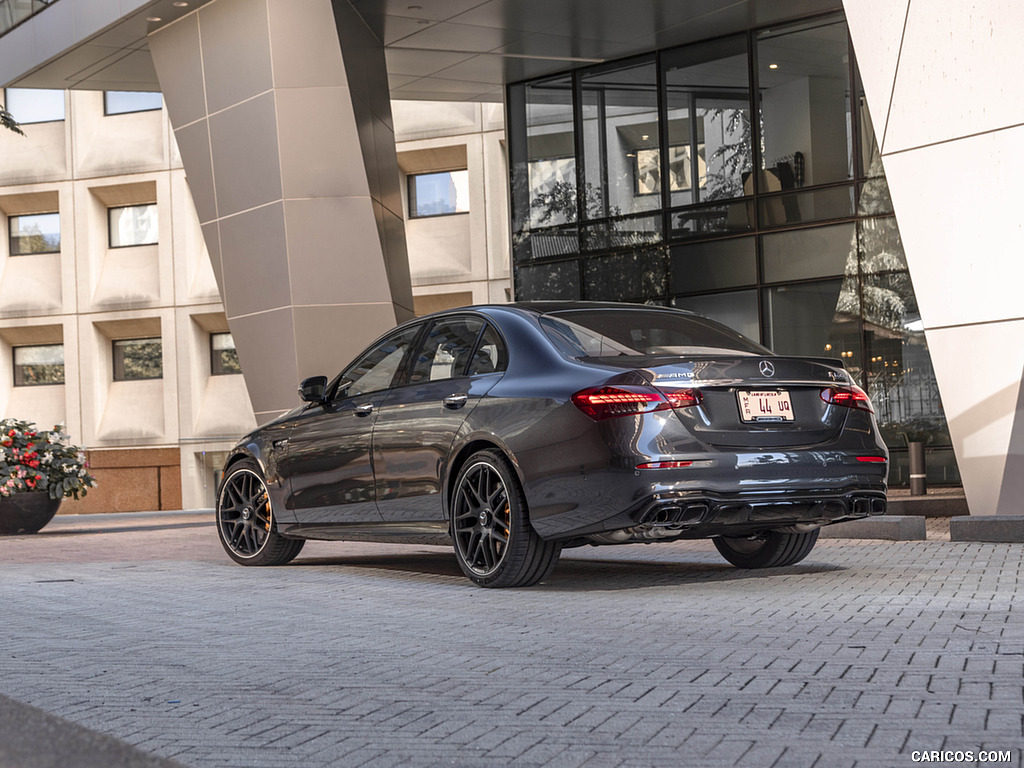 2021 Mercedes-AMG E 63 S (US-Spec) - Rear Three-Quarter