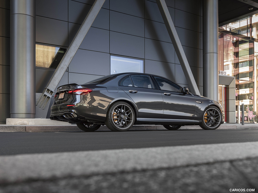 2021 Mercedes-AMG E 63 S (US-Spec) - Rear Three-Quarter