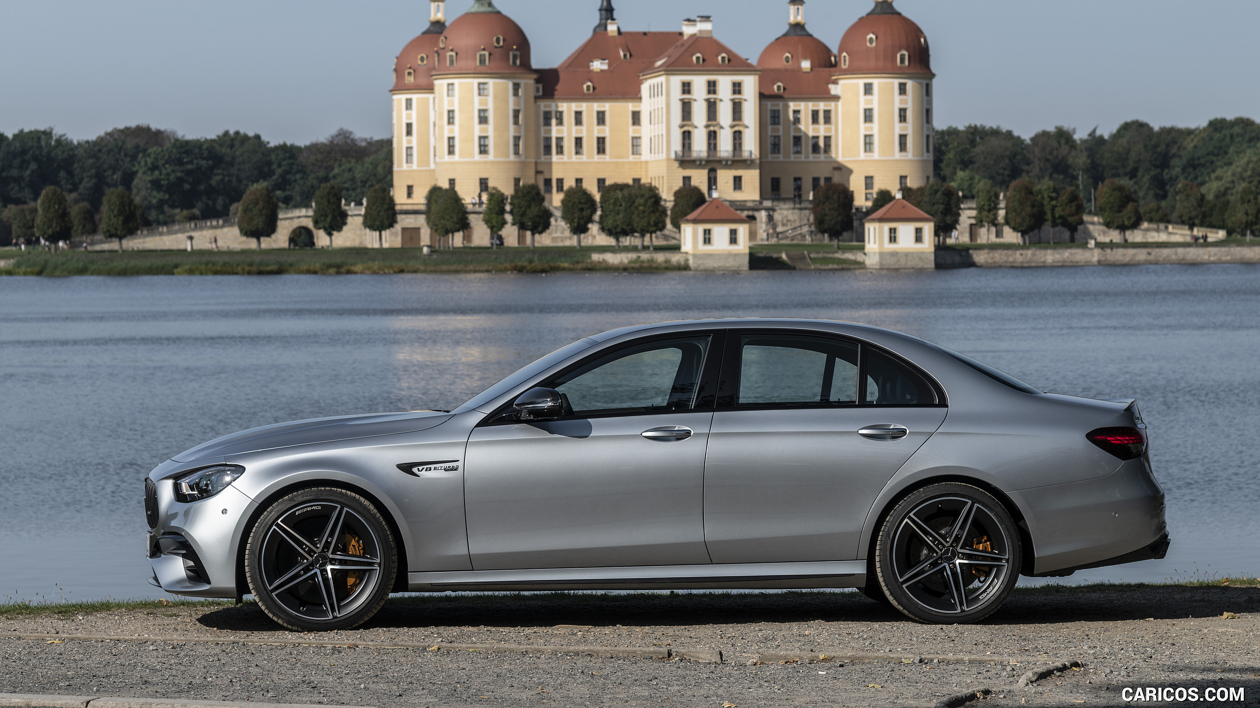 2021 Mercedes-AMG E 63 S 4MATIC+ (Color: High-Tech Silver Metallic) - Side, #43 of 143