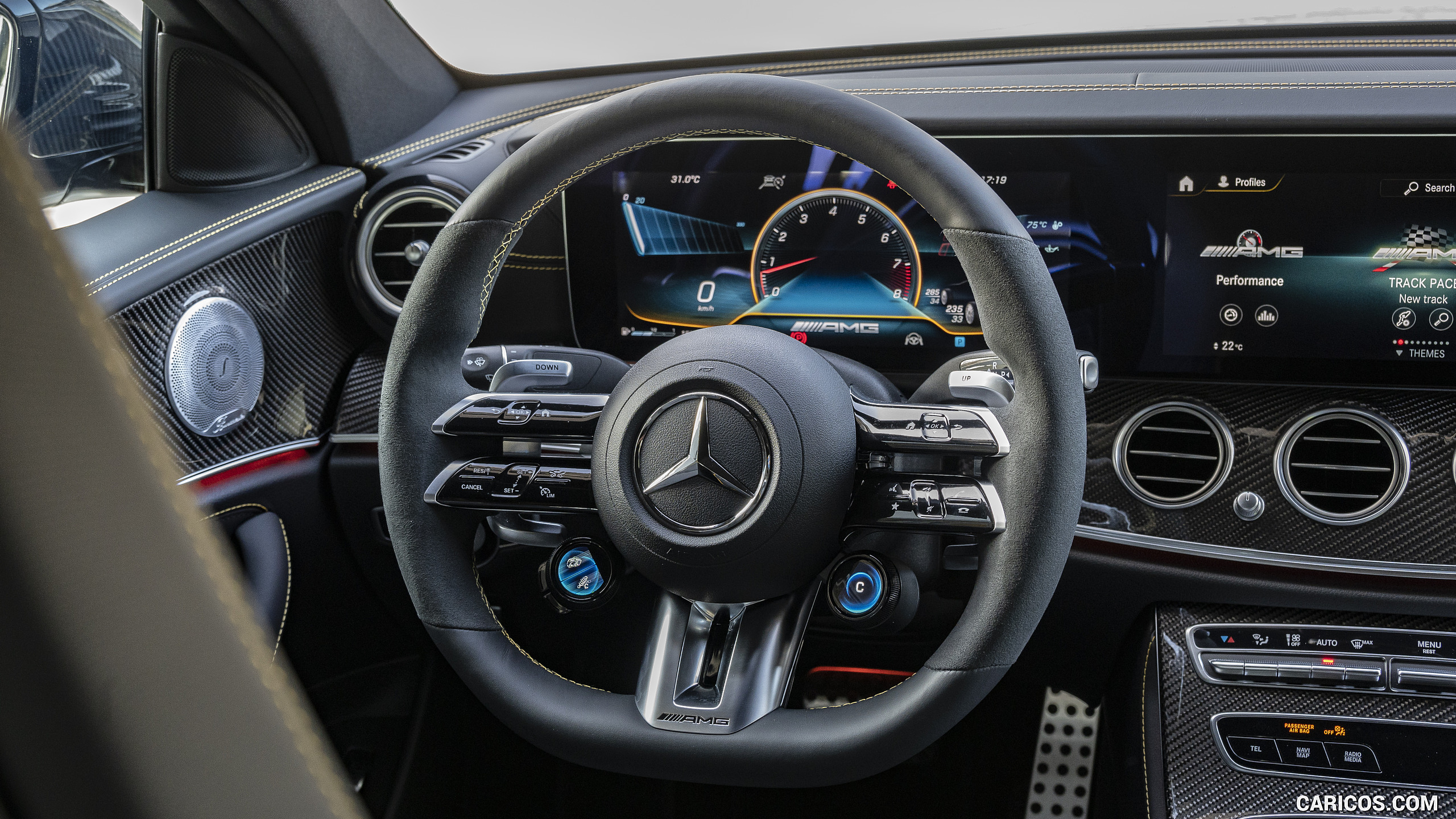 2021 Mercedes-AMG E 63 S 4MATIC+ - Interior, Steering Wheel, #74 of 143