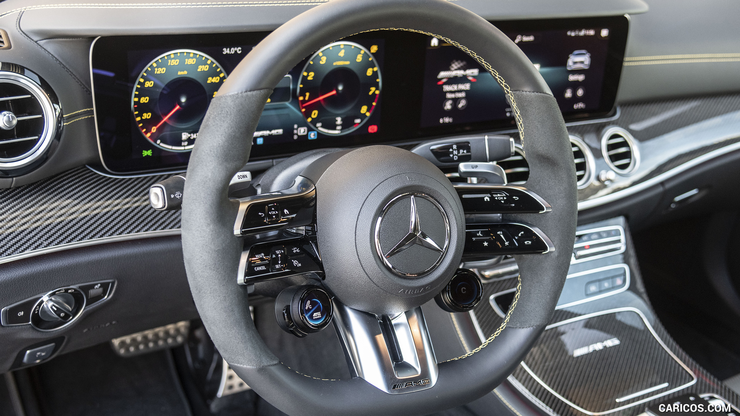 2021 Mercedes-AMG E 63 S 4MATIC+ - Interior, Steering Wheel, #75 of 143