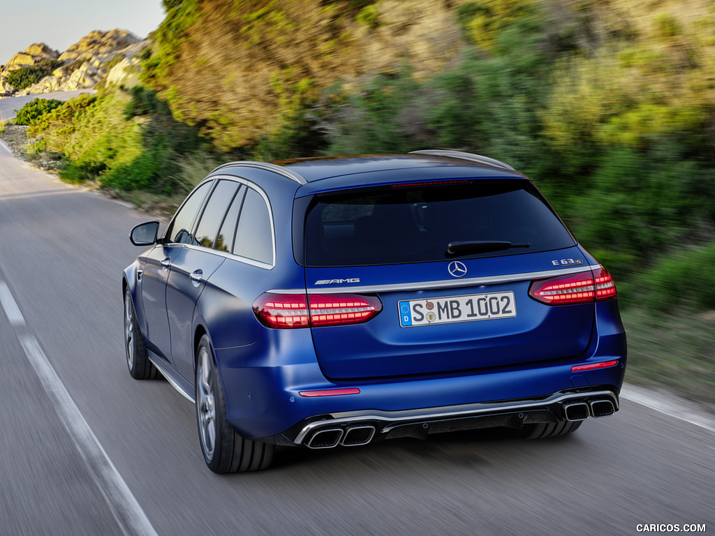 2021 Mercedes-AMG E 63 S Estate (Color: Brilliant Blue Magno) - Rear