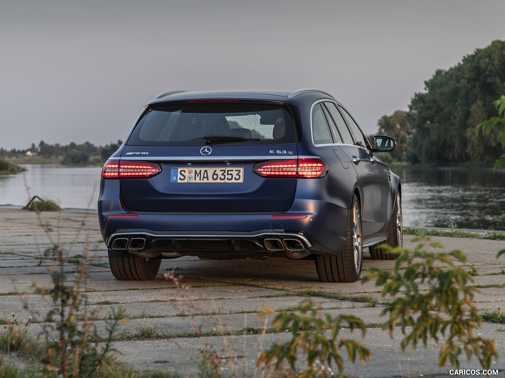 2021 Mercedes-AMG E 63 S Estate 4MATIC+ (Color: Designo Magno Brilliant Blue) - Rear