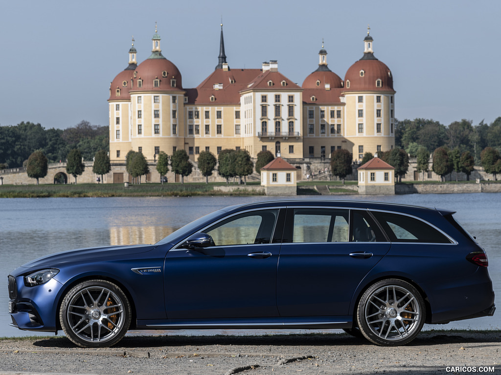 2021 Mercedes-AMG E 63 S Estate 4MATIC+ (Color: Designo Magno Brilliant Blue) - Side