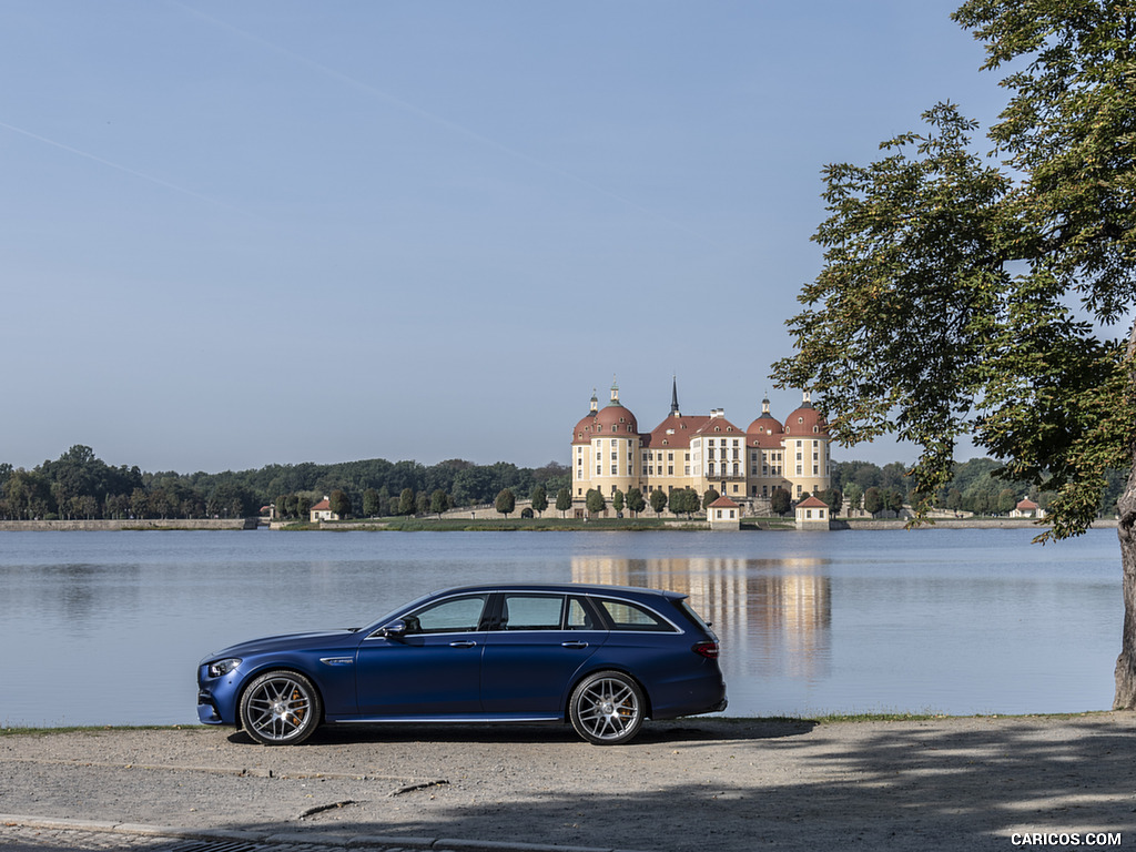 2021 Mercedes-AMG E 63 S Estate 4MATIC+ (Color: Designo Magno Brilliant Blue) - Side