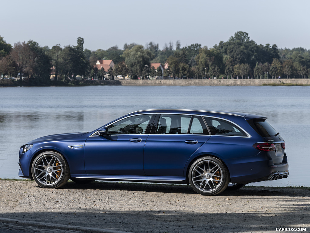 2021 Mercedes-AMG E 63 S Estate 4MATIC+ (Color: Designo Magno Brilliant Blue) - Side