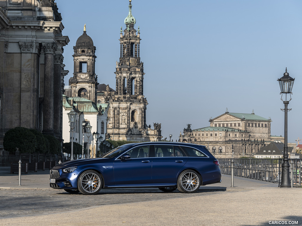 2021 Mercedes-AMG E 63 S Estate 4MATIC+ (Color: Designo Magno Brilliant Blue) - Side