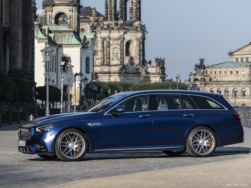 2021 Mercedes-AMG E 63 S Estate 4MATIC+ (Color: Designo Magno Brilliant Blue) - Side