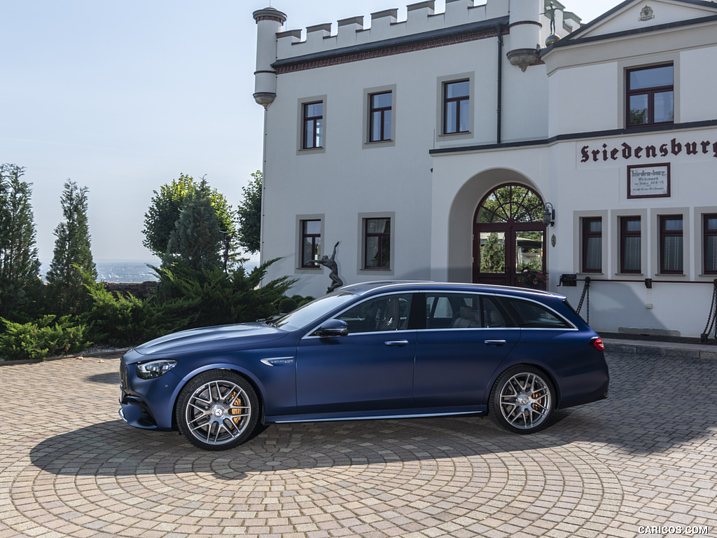 2021 Mercedes-AMG E 63 S Estate 4MATIC+ (Color: Designo Magno Brilliant Blue) - Side