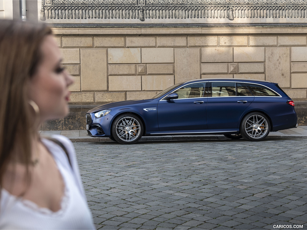 2021 Mercedes-AMG E 63 S Estate 4MATIC+ (Color: Designo Magno Brilliant Blue) - Side