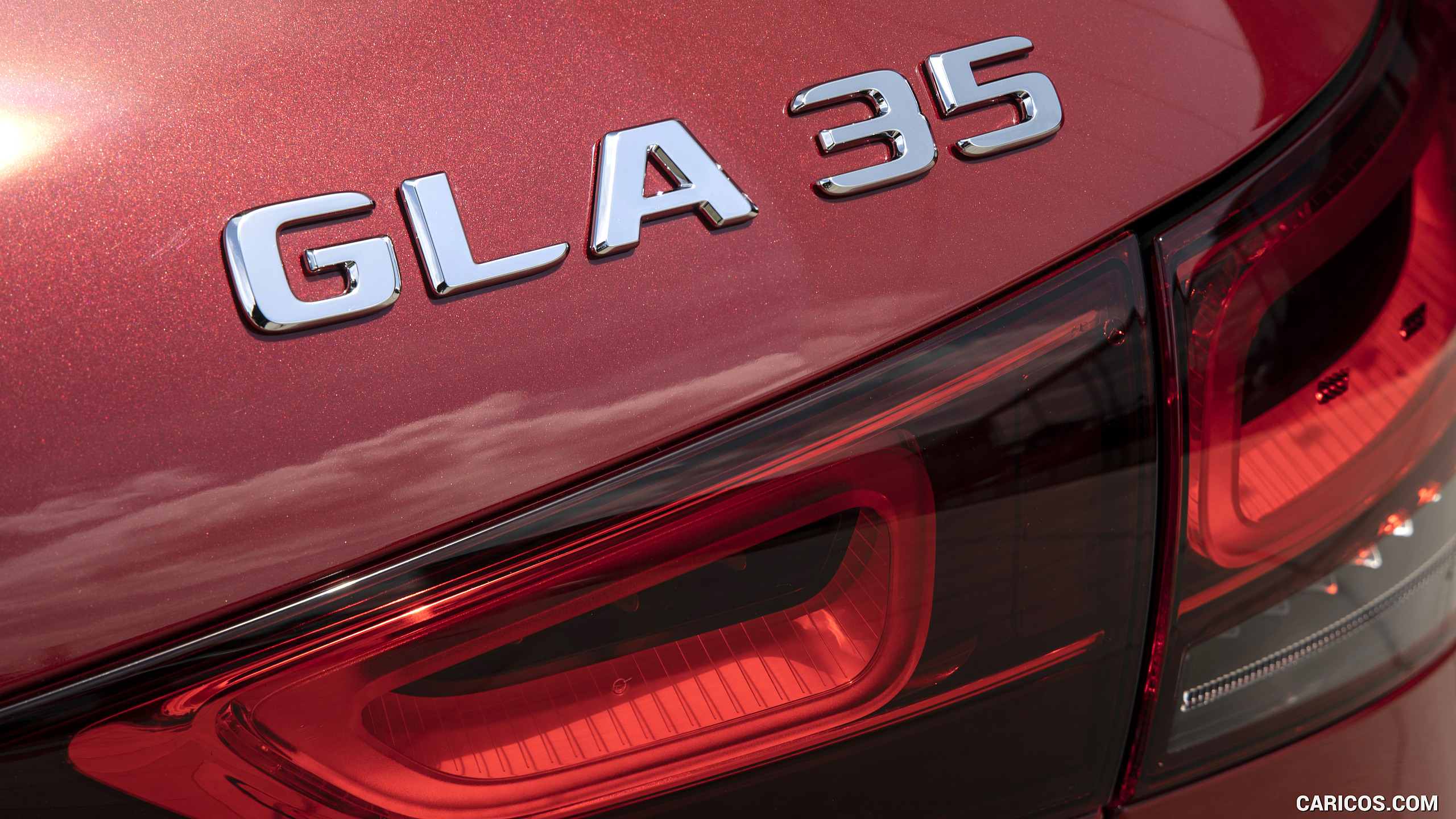2021 Mercedes-AMG GLA 35 4MATIC (Color: Designo Patagonia Red Metallic) - Badge, #51 of 104