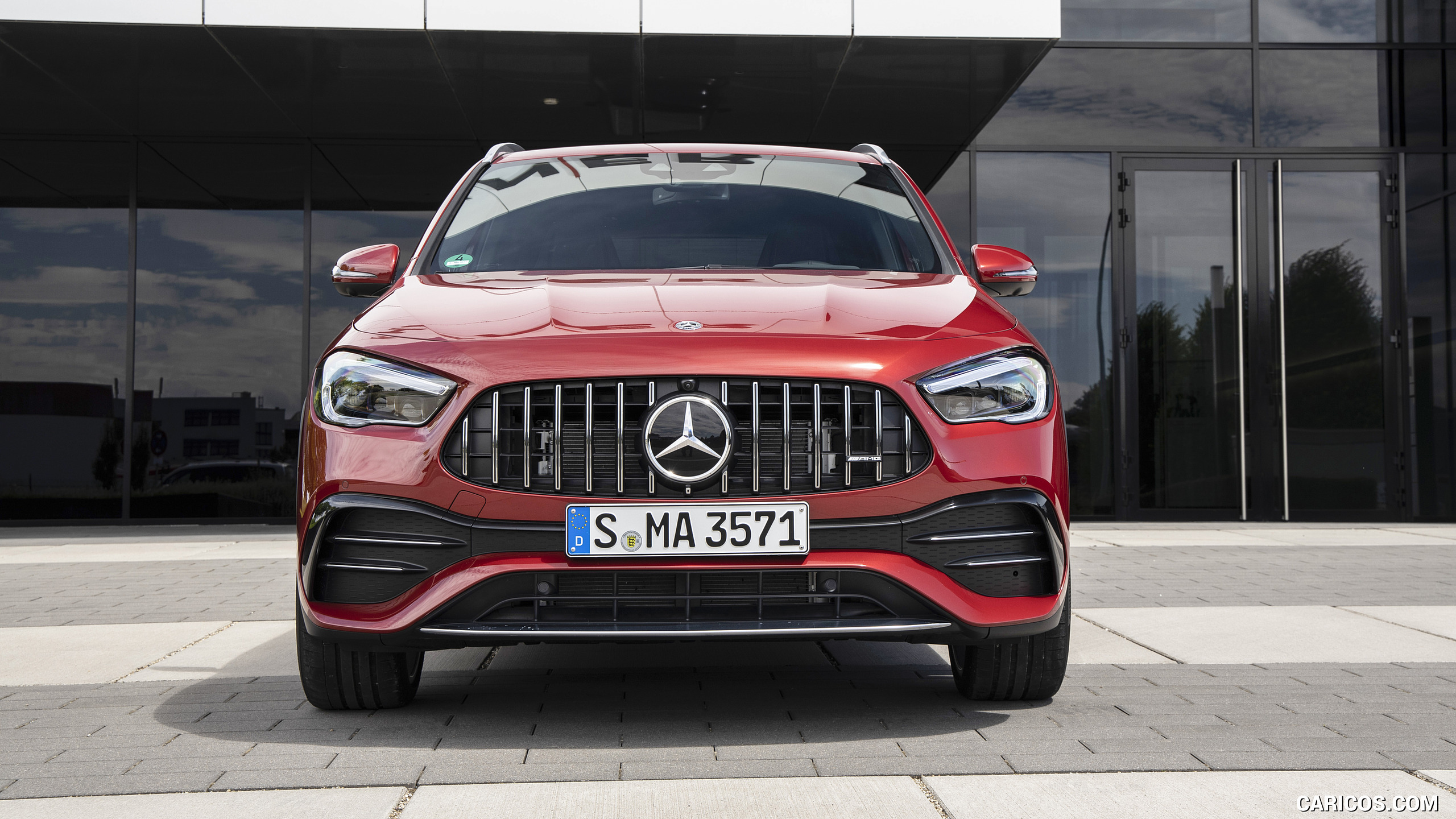 2021 Mercedes-AMG GLA 35 4MATIC (Color: Designo Patagonia Red Metallic) - Front, #46 of 104
