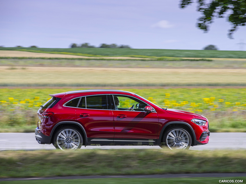 2021 Mercedes-AMG GLA 35 4MATIC (Color: Designo Patagonia Red Metallic) - Side