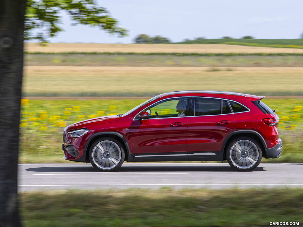 2021 Mercedes-AMG GLA 35 4MATIC (Color: Designo Patagonia Red Metallic) - Side