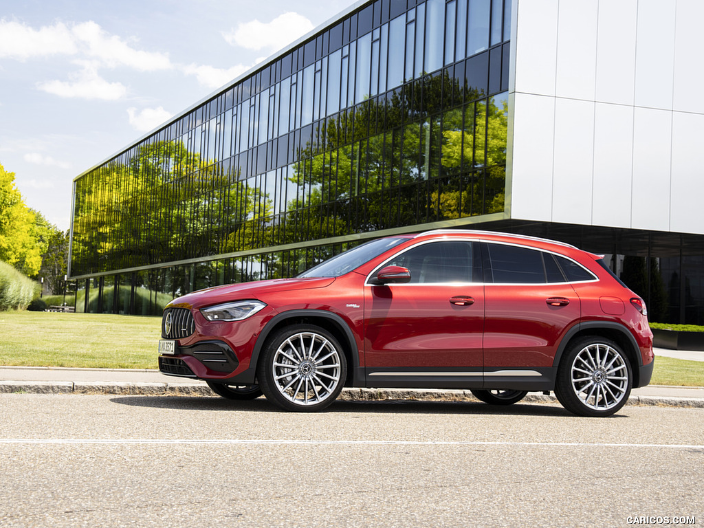 2021 Mercedes-AMG GLA 35 4MATIC (Color: Designo Patagonia Red Metallic) - Side