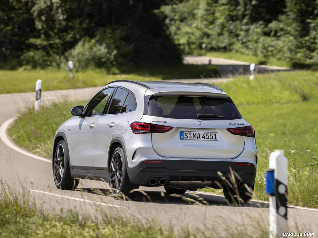 2021 Mercedes-AMG GLA 45 S 4MATIC+ (Color: Iridium Silver Metallic) - Rear Three-Quarter