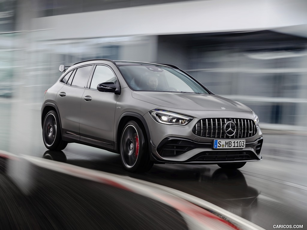 2021 Mercedes-AMG GLA 45 S 4MATIC+ (Color: Magno Grey) - Front Three-Quarter