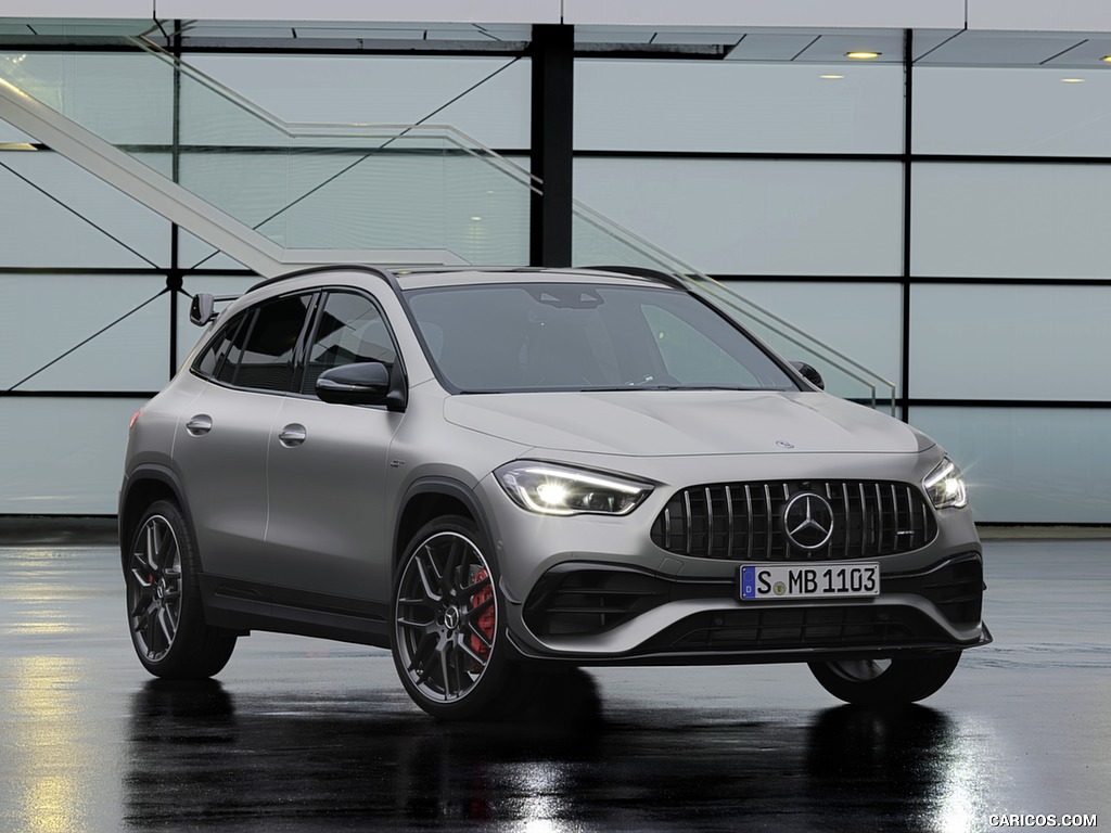 2021 Mercedes-AMG GLA 45 S 4MATIC+ (Color: Magno Grey) - Front Three-Quarter