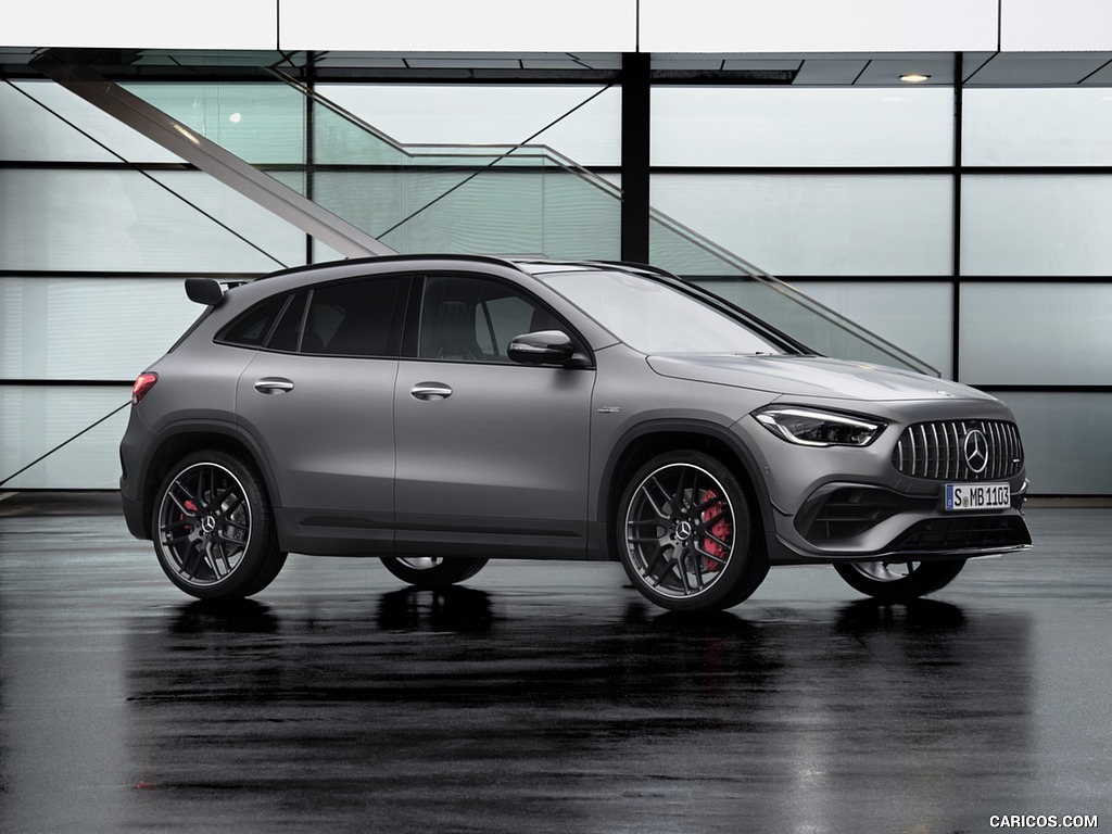 2021 Mercedes-AMG GLA 45 S 4MATIC+ (Color: Magno Grey) - Front Three-Quarter