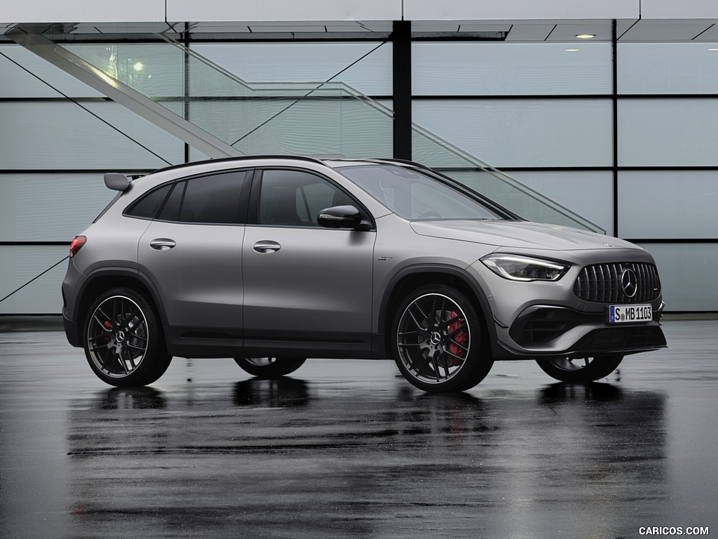 2021 Mercedes-AMG GLA 45 S 4MATIC+ (Color: Magno Grey) - Front Three-Quarter