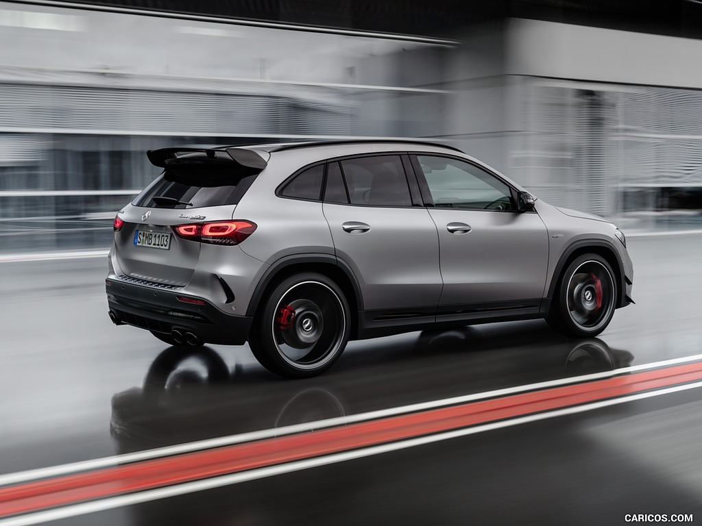 2021 Mercedes-AMG GLA 45 S 4MATIC+ (Color: Magno Grey) - Rear Three-Quarter