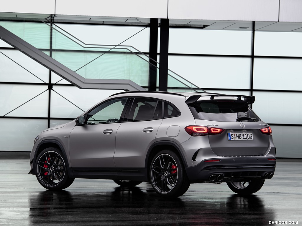 2021 Mercedes-AMG GLA 45 S 4MATIC+ (Color: Magno Grey) - Rear Three-Quarter