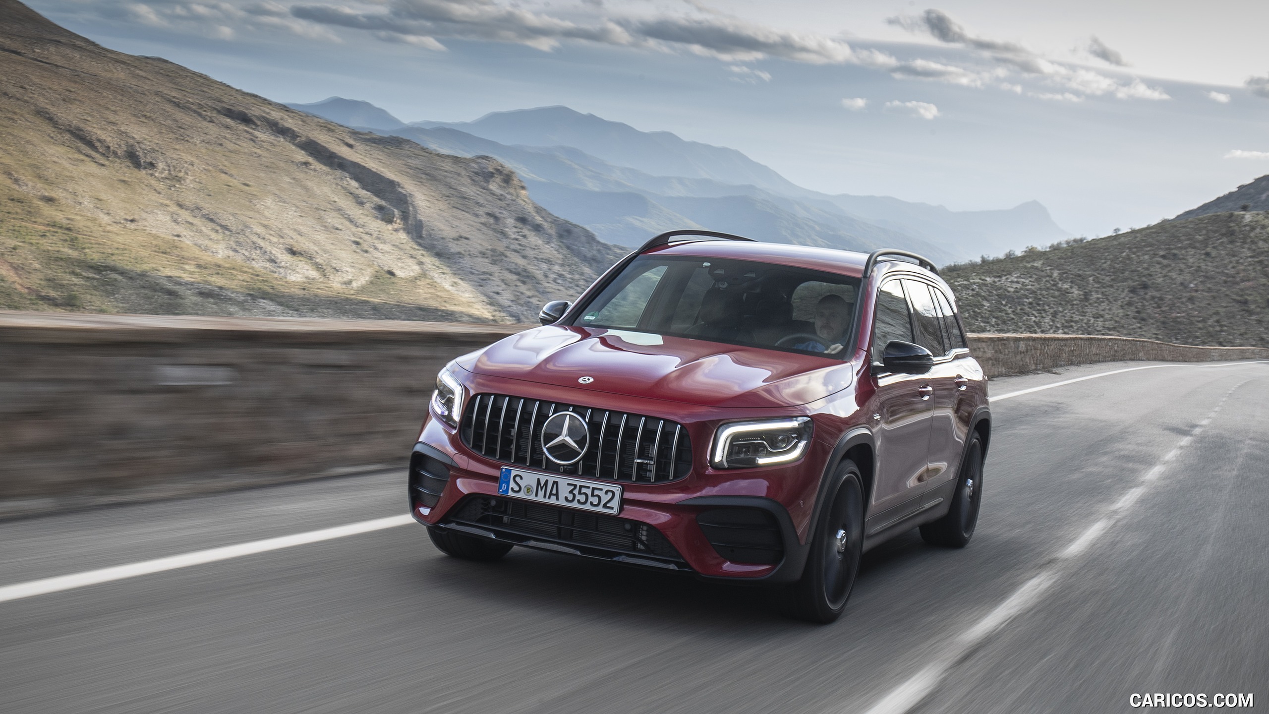 2021 Mercedes-AMG GLB 35 4MATIC (Color: Designo Patagonia Red Metallic) - Front, #35 of 95