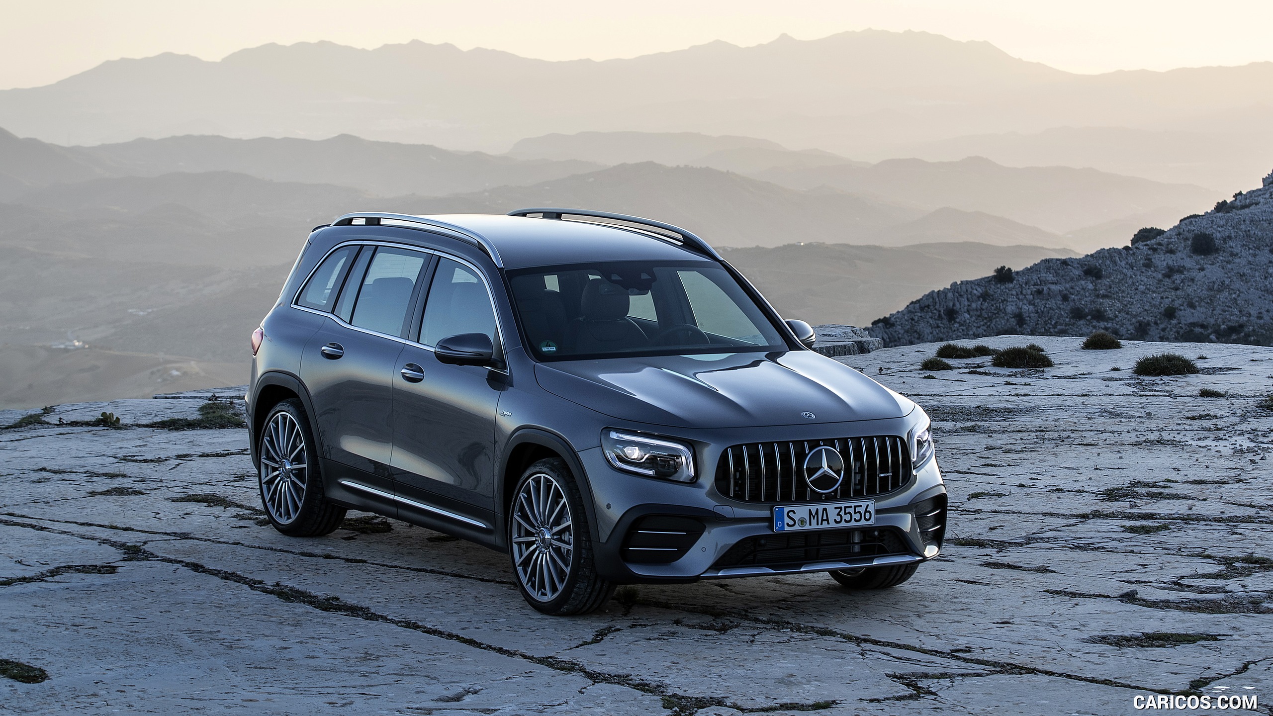 2021 Mercedes-AMG GLB 35 4MATIC (Color: Mountain Gray Metallic) - Front Three-Quarter, #50 of 95