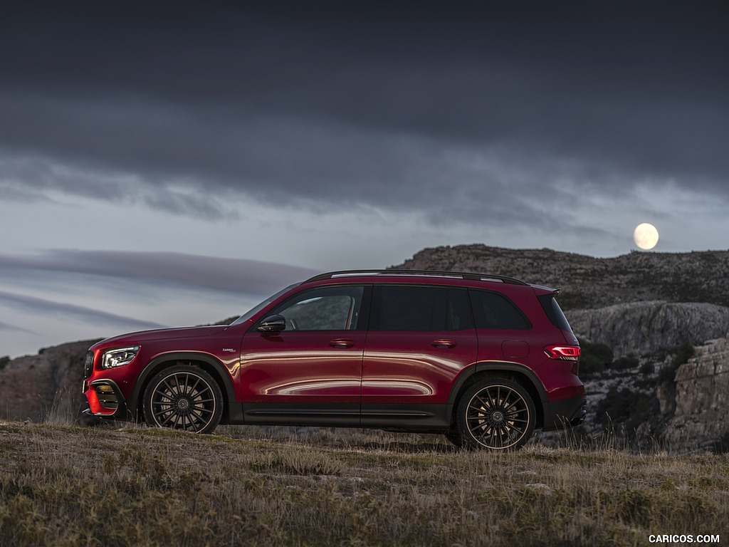 2021 Mercedes-AMG GLB 35 4MATIC (Color: Designo Patagonia Red Metallic) - Side