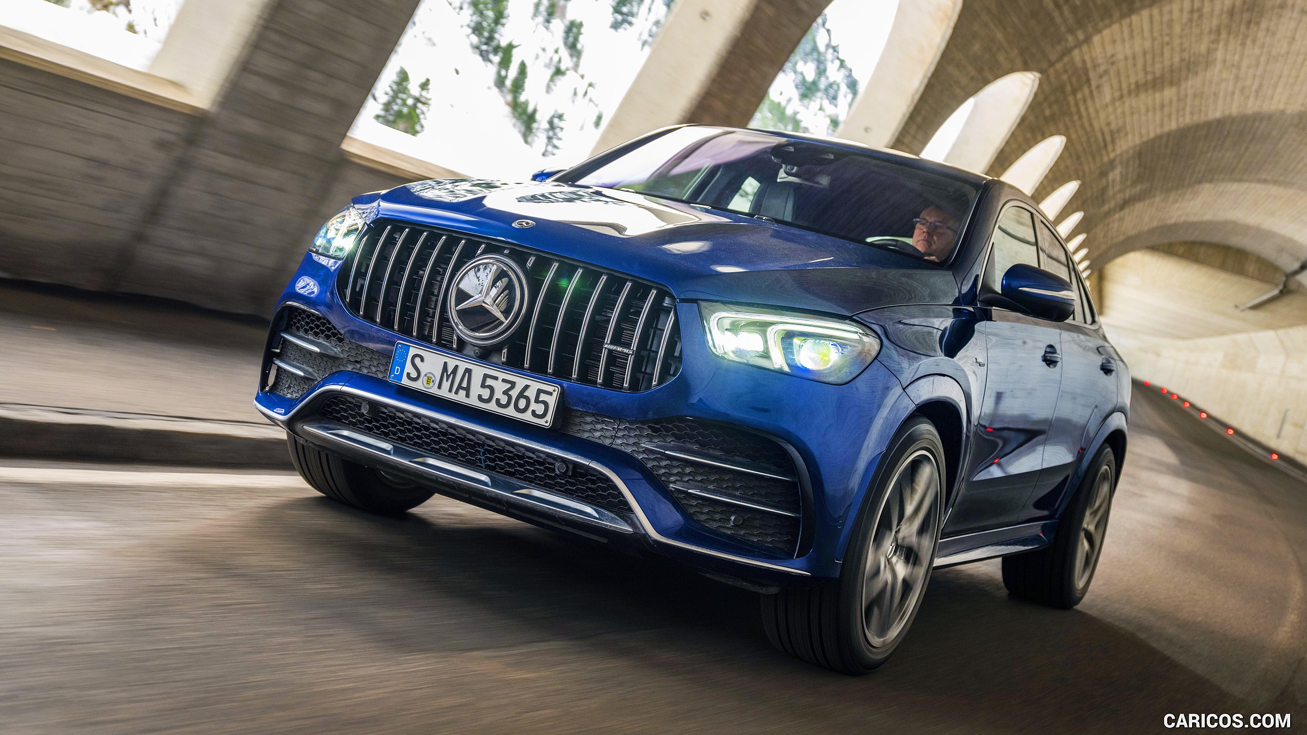 2021 Mercedes-AMG GLE 53 4MATIC Coupe (Color: Brilliant Blue Metallic) - Front, #37 of 178