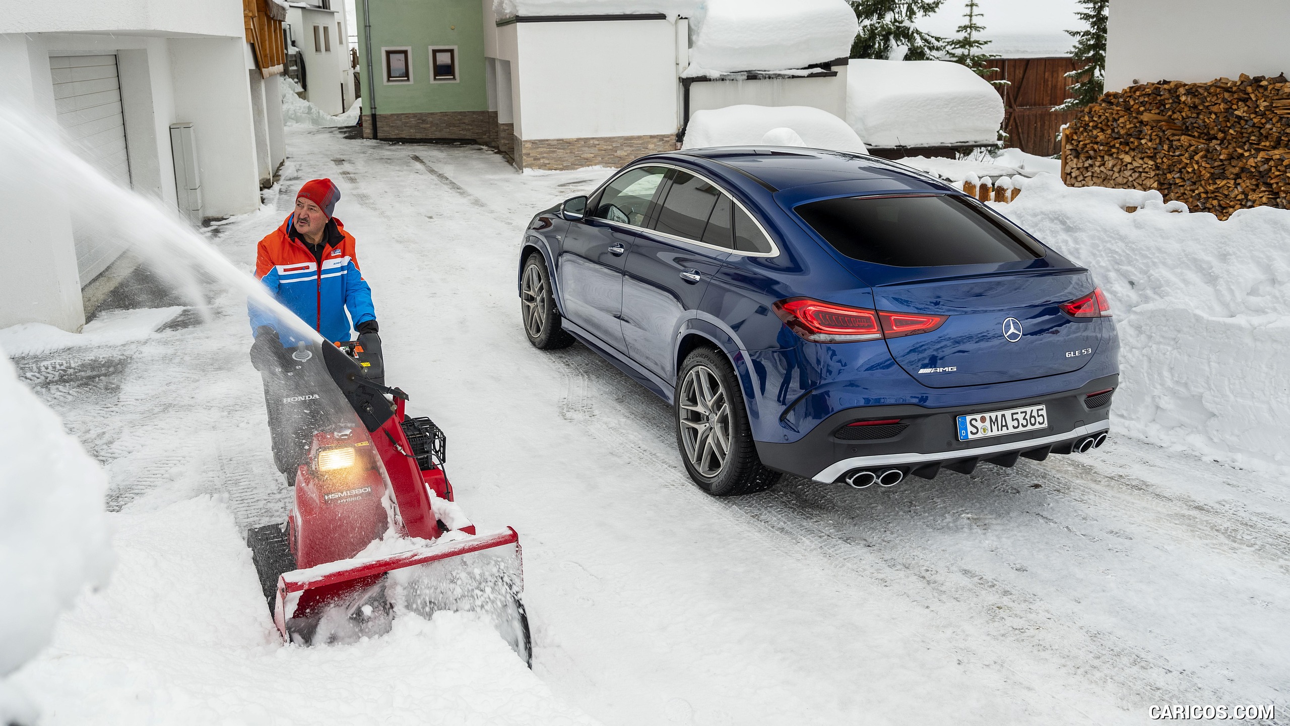 2021 Mercedes-AMG GLE 53 4MATIC Coupe (Color: Brilliant Blue Metallic) - Rear Three-Quarter, #45 of 178