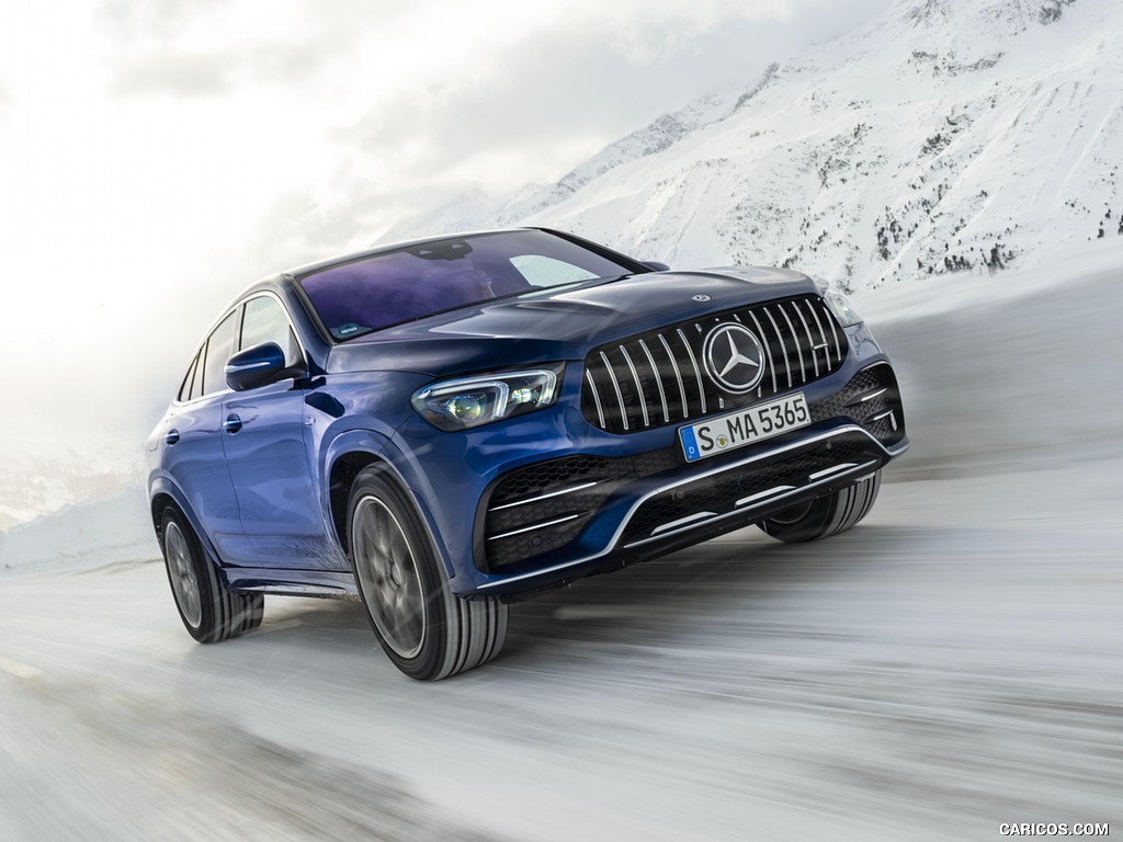 2021 Mercedes-AMG GLE 53 4MATIC Coupe (Color: Brilliant Blue Metallic) - Front Three-Quarter