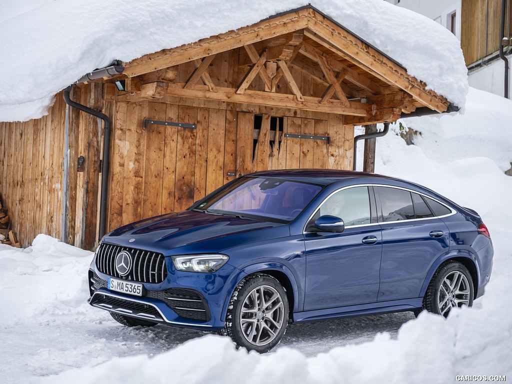 2021 Mercedes-AMG GLE 53 4MATIC Coupe (Color: Brilliant Blue Metallic) - Front Three-Quarter