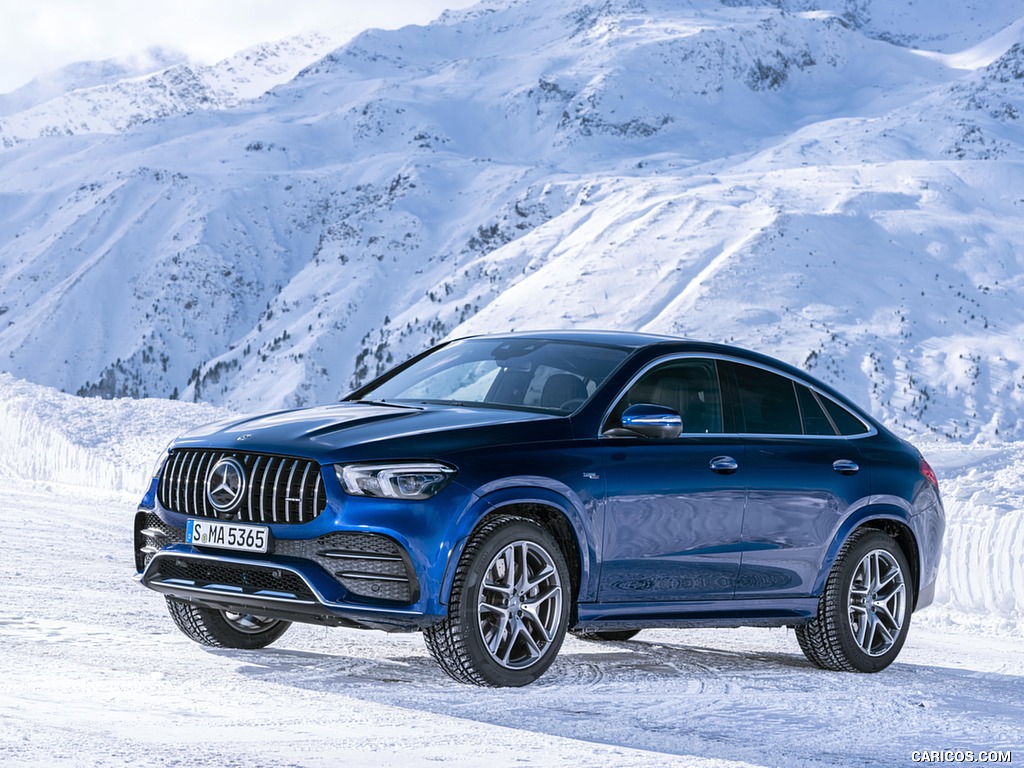 2021 Mercedes-AMG GLE 53 4MATIC Coupe (Color: Brilliant Blue Metallic) - Front Three-Quarter