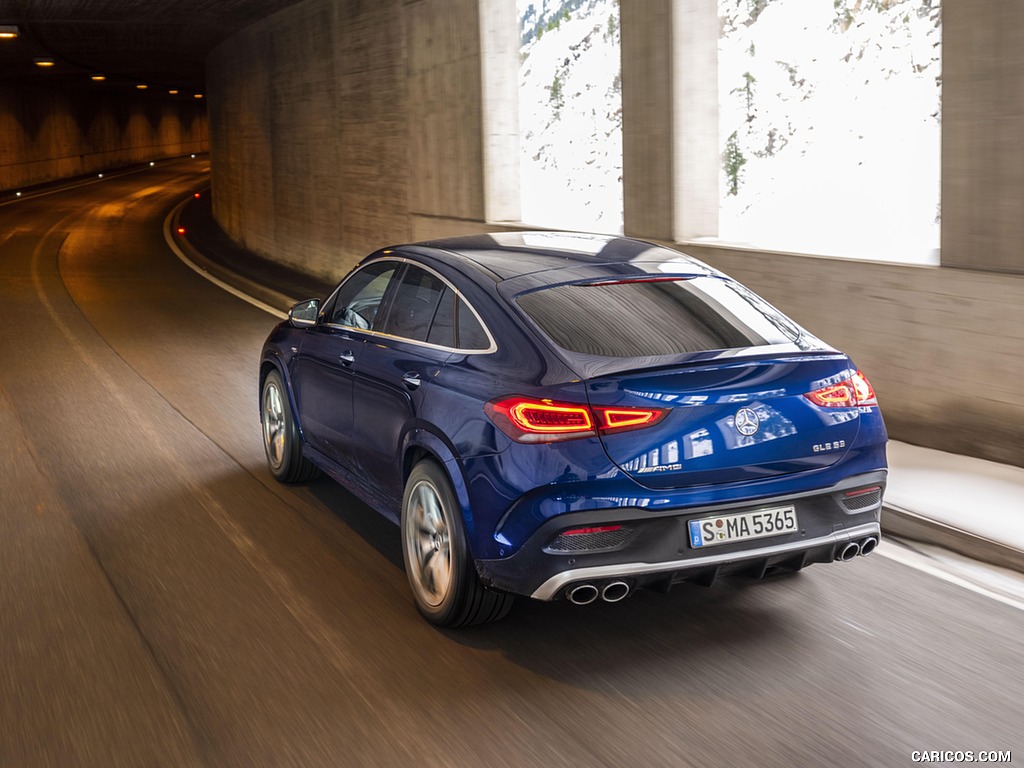 2021 Mercedes-AMG GLE 53 4MATIC Coupe (Color: Brilliant Blue Metallic) - Rear Three-Quarter