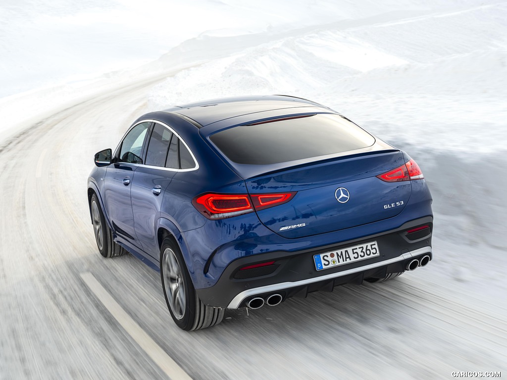 2021 Mercedes-AMG GLE 53 4MATIC Coupe (Color: Brilliant Blue Metallic) - Rear Three-Quarter